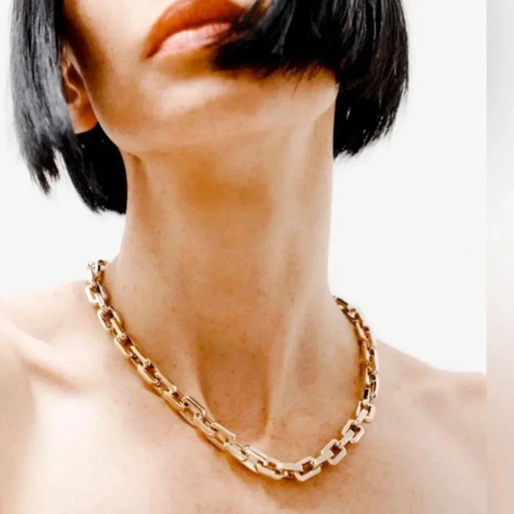 NWT Eddie Borgo Supra Link Necklace -17 Inch Length - Picture 1 of 3